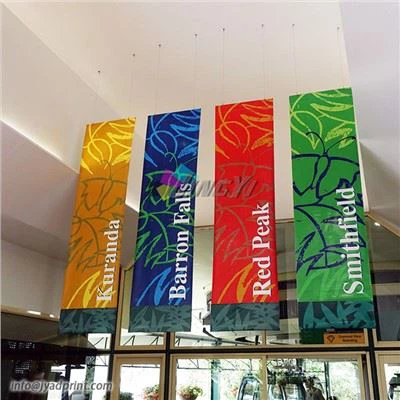 Farbsublimationsbanner mit schwarzer Rückseite